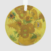 Zonnebloemen van Vincent van Gogh Ornament (achterkant)