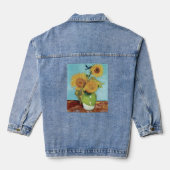 Zonnebloemen, Vincent van Gogh Denim Jacket (Achterkant)