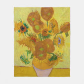 Zonnebloemen, Vincent van Gogh Fleece Deken (Voorkant)