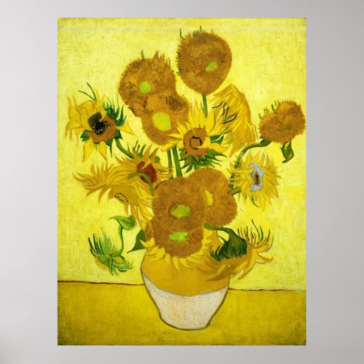 Zonnebloemen Vincent van Gogh Poster (Voorkant)
