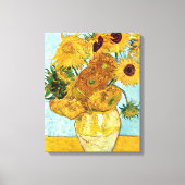 Zonnebloemen - Vincent Willem van Gogh Canvas Afdruk (Voorkant)