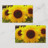 Zonnebloemen Visitekaartje (Voorkant / Achterkant)