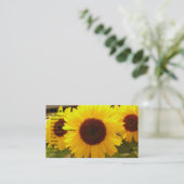 Zonnebloemen Visitekaartje (Staand voorkant)