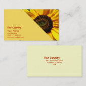 Zonnebloemen Visitekaartje (Voorkant / Achterkant)