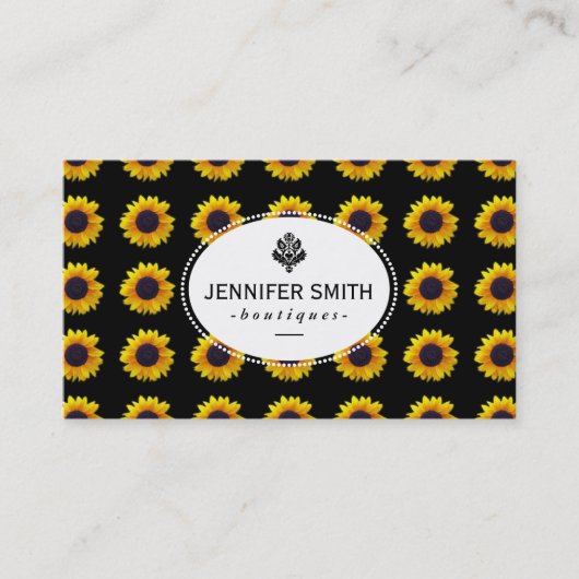 Zonnebloemen Visitekaartje (Voorkant)