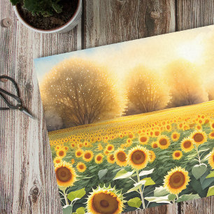 Zonnebloemen Vloeipapier - Decoupage & Papierambac Tissuepapier