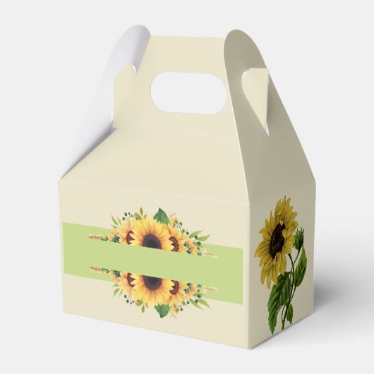 Zonnebloemen voor eender welke gelegenheid bedankdoosjes (Achterkant)