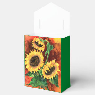 Zonnebloemen voorkeur dozen bedankdoosjes