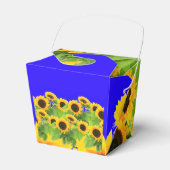 Zonnebloemen voorkeur dozen bedankdoosjes (Voorkant Zijde)