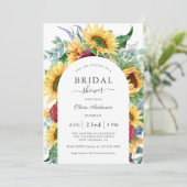 Zonnebloemen Vrijgezellenfeest Kaart (Staand voorkant)