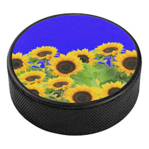 Zonnebloemen - Vrijheid Oekraïne Vrede Oekraïens Hockey Puck