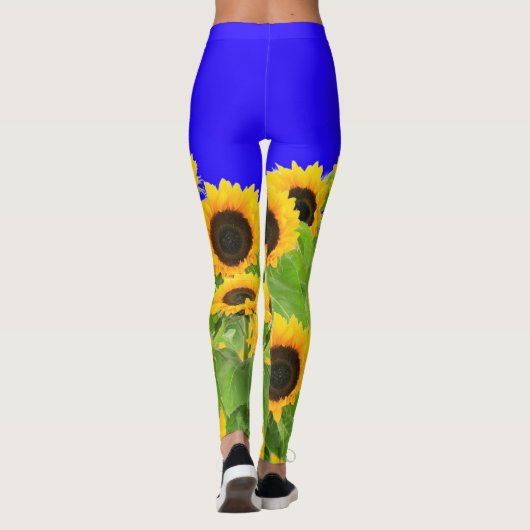 Zonnebloemen - Vrijheid Oekraïne Vrede Oekraïense Leggings (Achterkant)
