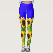 Zonnebloemen - Vrijheid Oekraïne Vrede Oekraïense Leggings (Voorkant)
