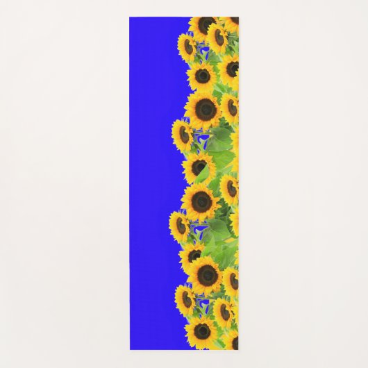 Zonnebloemen - Vrijheid Oekraïne Vrede Oekraïense Yogamat (Voorkant)