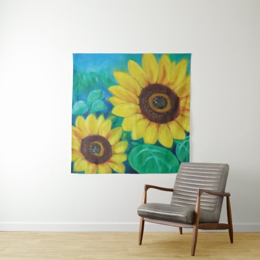 Zonnebloemen Wandkleed (In situ)