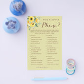 Zonnebloemen Wat op je Kaart van het Spel van de S (Enkel)