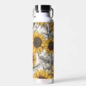 Zonnebloemen Waterfles (Voorkant)