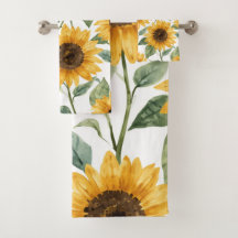 Zonnebloemen Waterverf Bloem Geel Schilderij