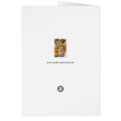 Zonnebloemen Waterverf Schilderen 3 Ventilatorkaar (Achterkant)