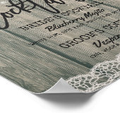 Zonnebloemen Weddenschap Cocktail Drink Menu Poster (Hoek)