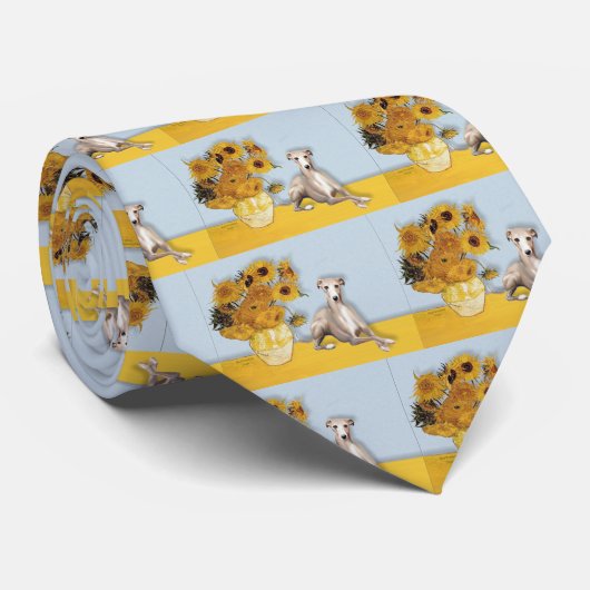 Zonnebloemen - Whippet #2A Stropdas (Opgerold)