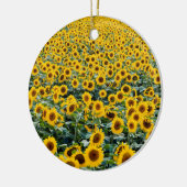 Zonnebloemen, Wisconsin veld Keramisch Ornament (Links)