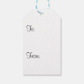 Zonnebloemen Witte tulpvlinder Cadeaulabel (Achterkant)