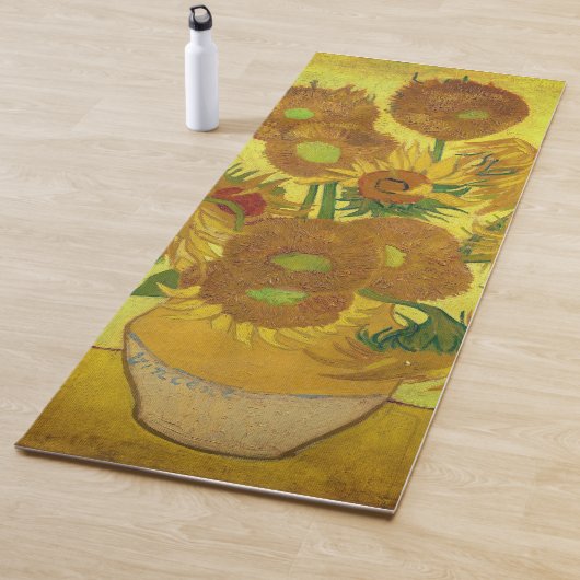 Zonnebloemen Yoga Mat van Van Gogh (In situ)