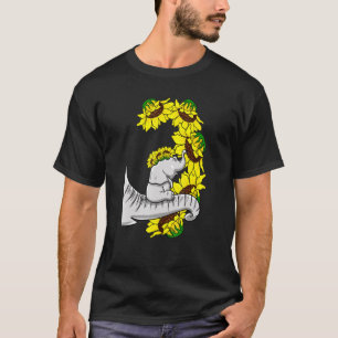 Zonnebloemen, zaaildieren en slachtdieren t-shirt