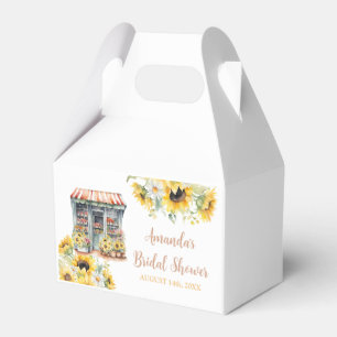 Zonnebloemen ze is van de markt Vrijgezellenfeest Bedankdoosjes