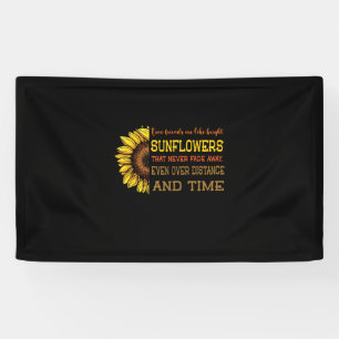 Zonnebloemen zijn echte vrienden zoals heldere zon spandoek