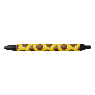 Zonnebloemen Zwarte Inkt Pen
