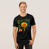 Zonnebloemenavond Tri-Blend Shirt (Voorkant volledig)