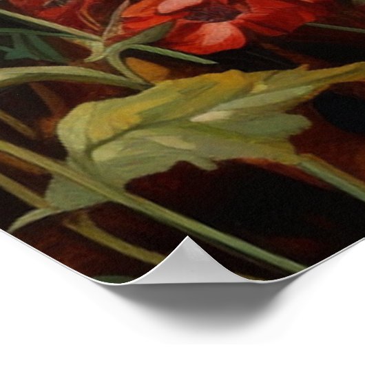 Zonnebloementuin 3 Vogelhuisjes Blauwe Vogels Poster (Hoek)