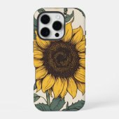 Zonnebloemenvelden: een levendig bloemenpatroon iPhone hoesje (Achterkant)