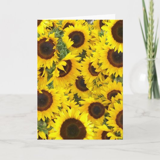 Zonnebloemfotokaarten Kaart (Voorkant)