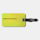 Zonnebloemgeel bagagelabel (Achterkant horizontaal)
