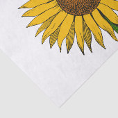 Zonnebloemgele bloem tissuepapier (Detail)