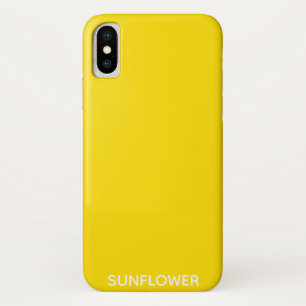 Zonnebloemgele kleurnaam iPhone x hoesje
