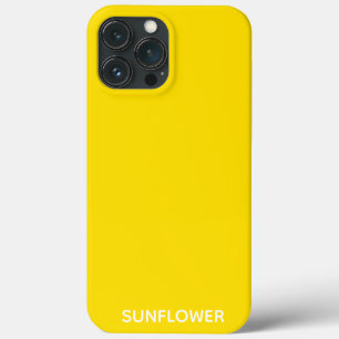 Zonnebloemgele kleurnaam iPhone 13 pro max hoesje