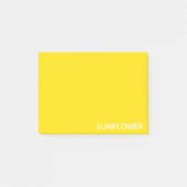 Zonnebloemgele kleurnaam post-it® notes (Voorkant)