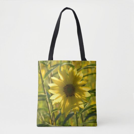 Zonnebloemgloed Gedrukte Canvas tas (Voorkant)