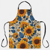 Zonnebloemgoed Schort (Voorkant)