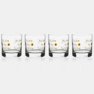 Zonnebloemgoud Je bent mijn zonneschijn, Whisky Glas