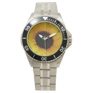 Zonnebloemhorloges Klassieke zonnebloem Wrist Watt Horloge
