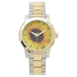 Zonnebloemhorloges Klassieke zonnebloem Wrist Watt Horloge