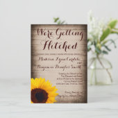 Zonnebloemhout dat gehitte weddenschappen krijgt kaart (Staand voorkant)