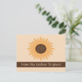 Zonnebloemkaart Briefkaart (Staand voorkant)