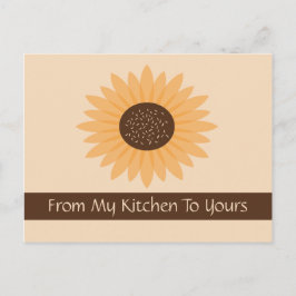 Zonnebloemkaart Briefkaart