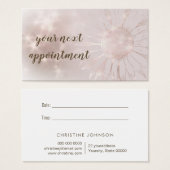 zonnebloemkaartje visitekaartje (Voorkant /achterkant)